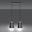 Wisząca lampa BOLERO 2 BLACK czarny (442/2) - Emibig