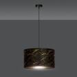 Wisząca lampa BRODDI 1 BL MARBEL BLACK czarny (1048/1) - Emibig