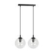 Wisząca lampa COSMO 2 BL TRANSPARENT czarny (711/2) - Emibig