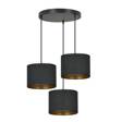 Wisząca lampa HILDE 3 BL PREMIUM BLACK czarny (1054/3PREM) - Emibig