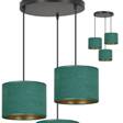 Wisząca lampa HILDE 3 BL PREMIUM GREEN czarny (1051/3PREM) - Emibig