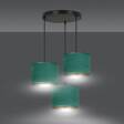 Wisząca lampa HILDE 3 BL PREMIUM GREEN czarny (1051/3PREM) - Emibig