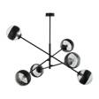 Wisząca lampa LINEAR 6 BLACK/STRIPE czarny (1168/6) - Emibig