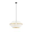 Wisząca lampa  MALIA 1 WHITE/GOLD  czarny (1184/1) - Emibig