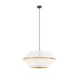 Wisząca lampa  MALIA 1 WHITE/GOLD  czarny (1184/1) - Emibig