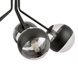 Wisząca lampa NOVA 5  BLACK/STRIPE czarny (1139/5) - Emibig