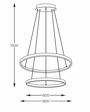 Zuma Line 2023200-BK Lampa wisząca Breno