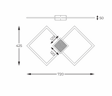 Zuma Line Hex Plafon RLX96474-1B