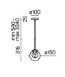 Zwis MOD521PL-01G1 Basic form Maytoni